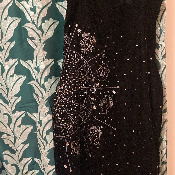 Nastygal Black Velvet Zodiac Dress - NWT RARE - Picture 7 of 7